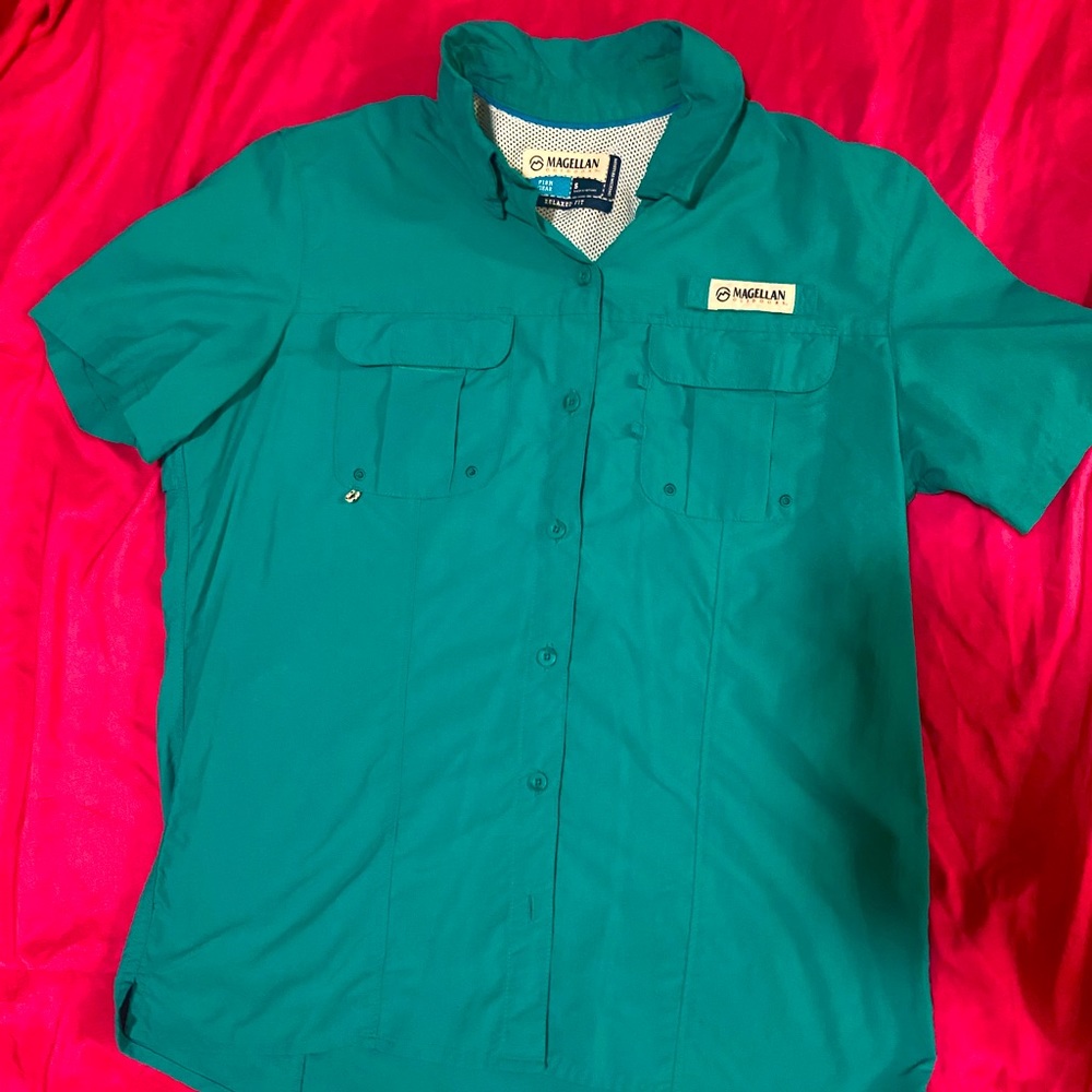 Teal Magellan Shirt; Size Small